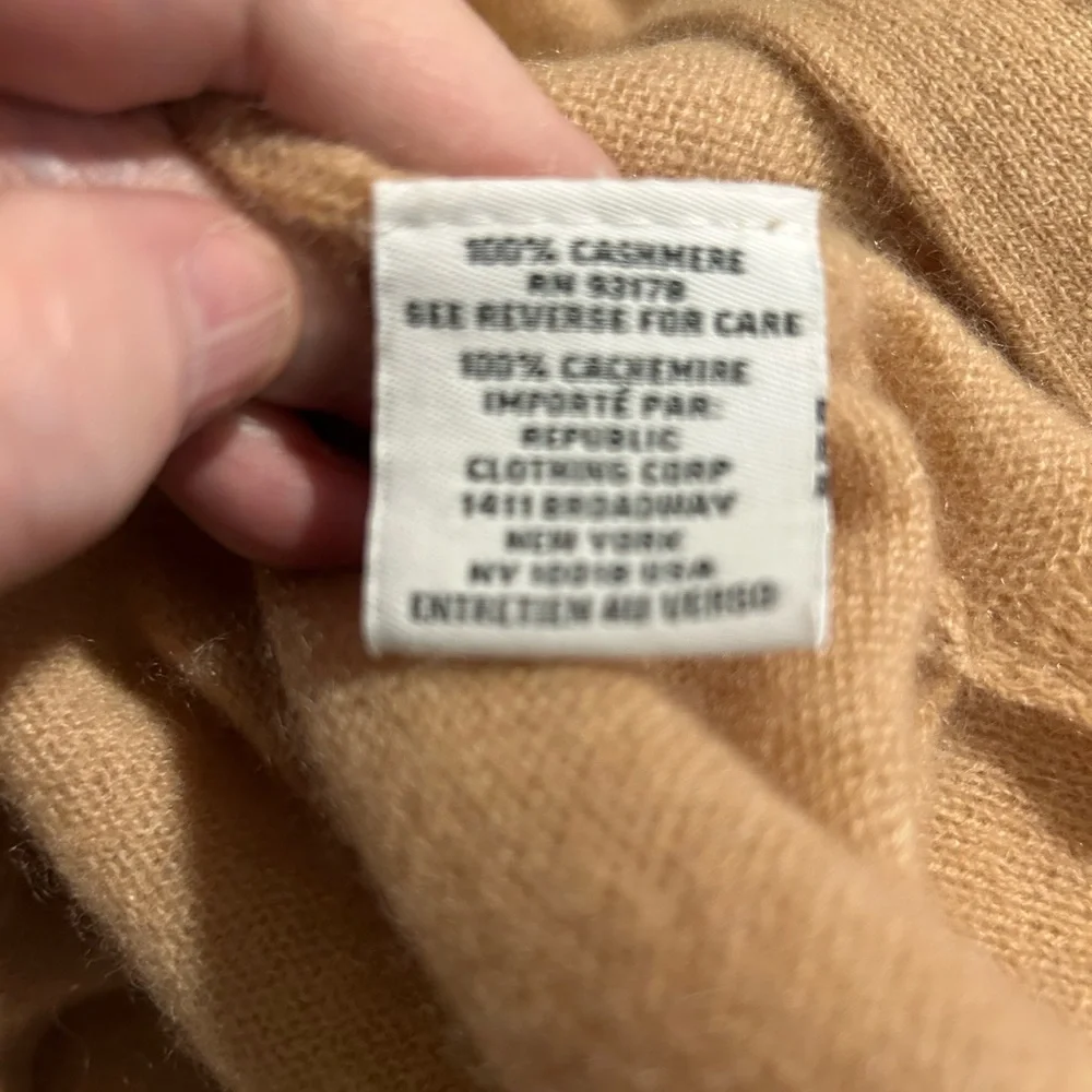 Magaschoni Cashmere Tan Long Cardigan Sweater - Medium - Picture 10 of 11